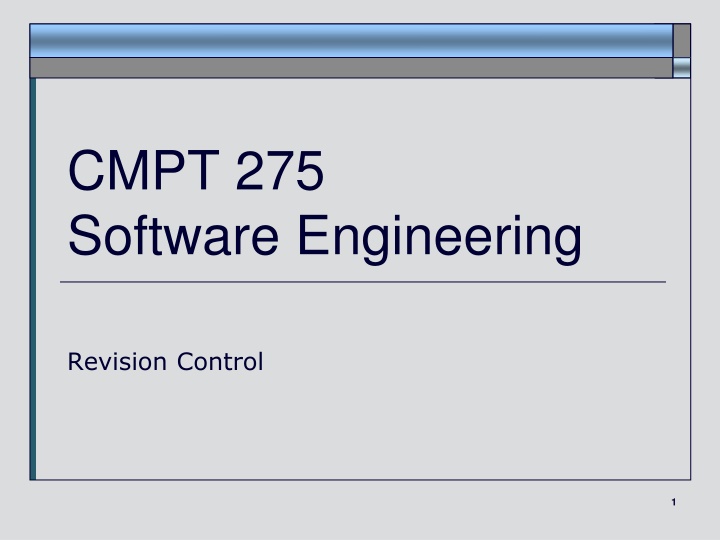 cmpt 275 software engineering