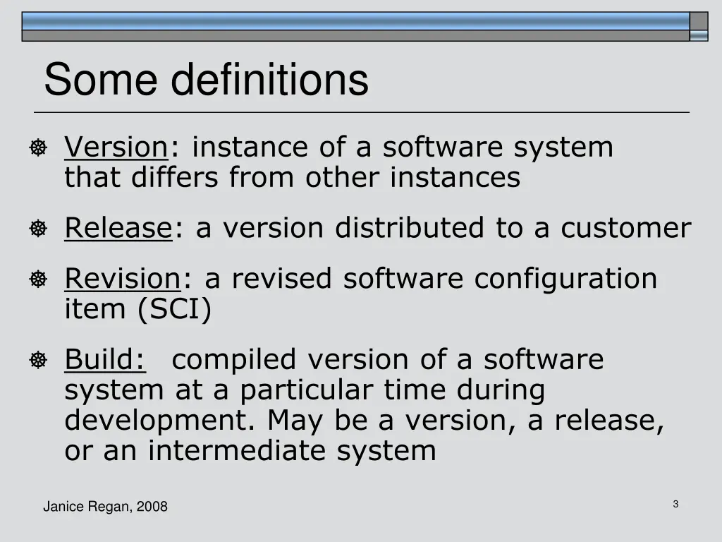 some definitions