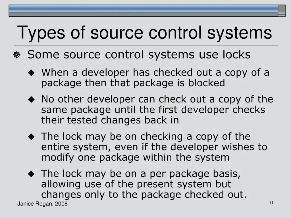 types of source control systems some source