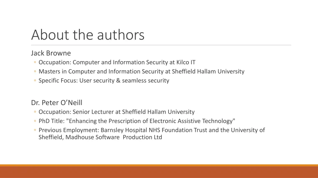 about the authors