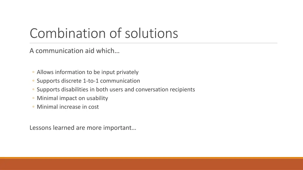 combination of solutions