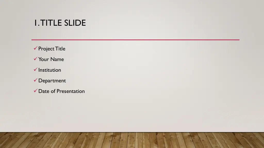 1 title slide