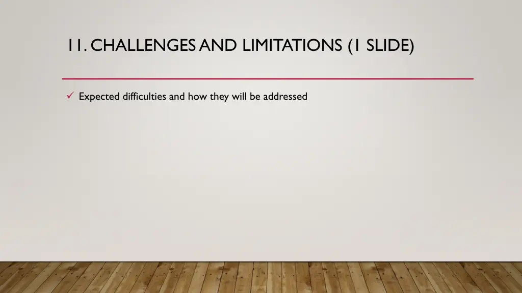 11 challenges and limitations 1 slide