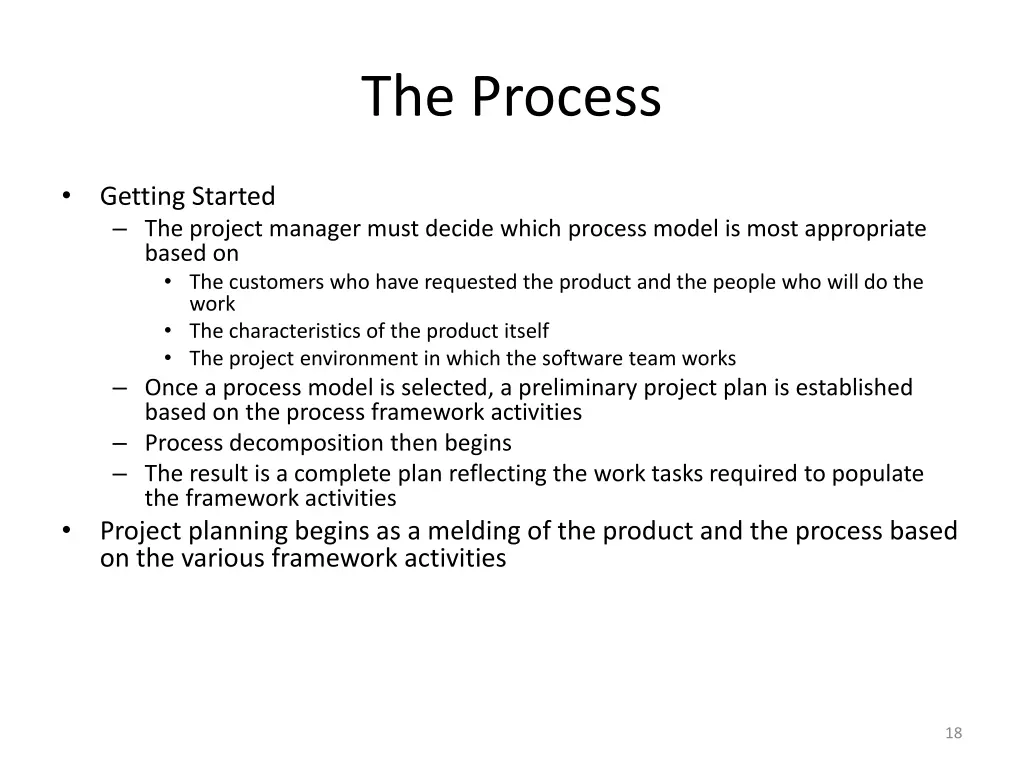 the process
