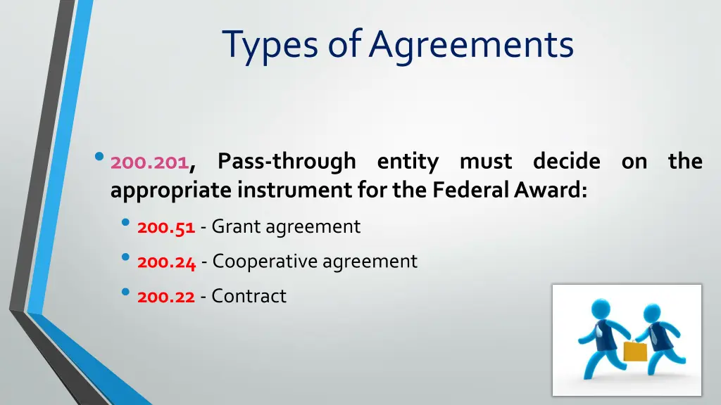 types of agreements