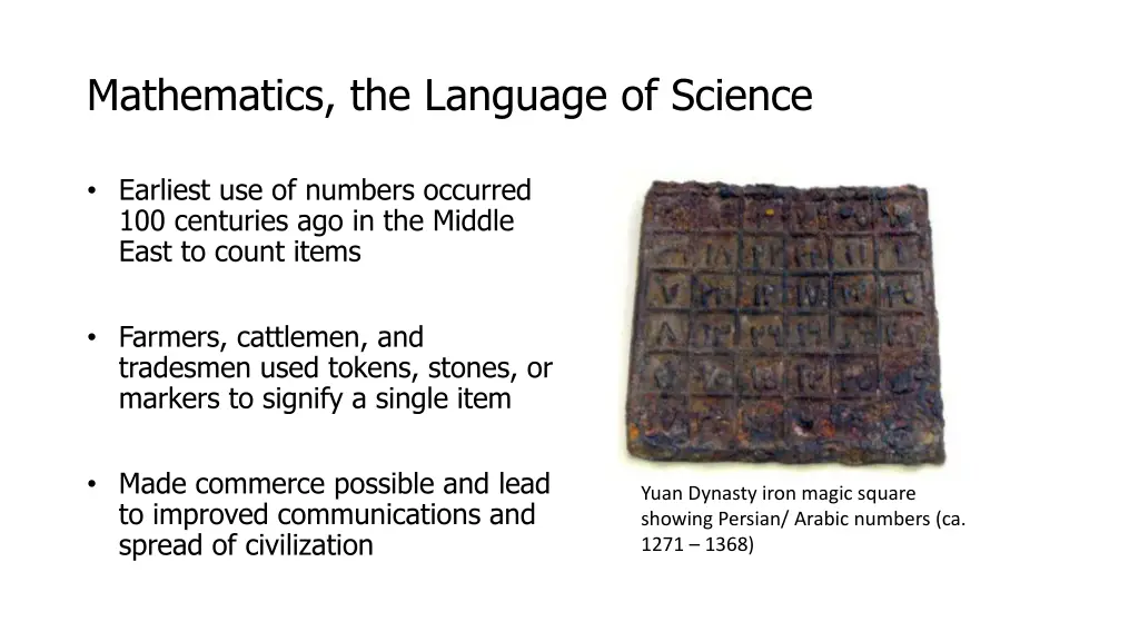 mathematics the language of science