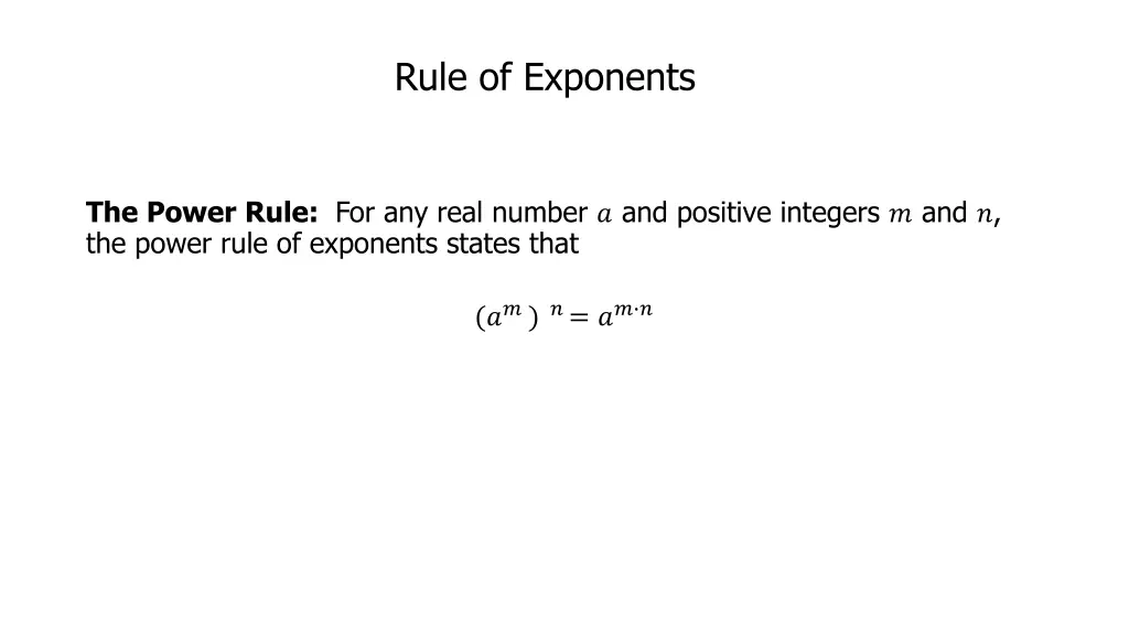 rule of exponents 2