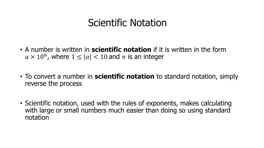 scientific notation