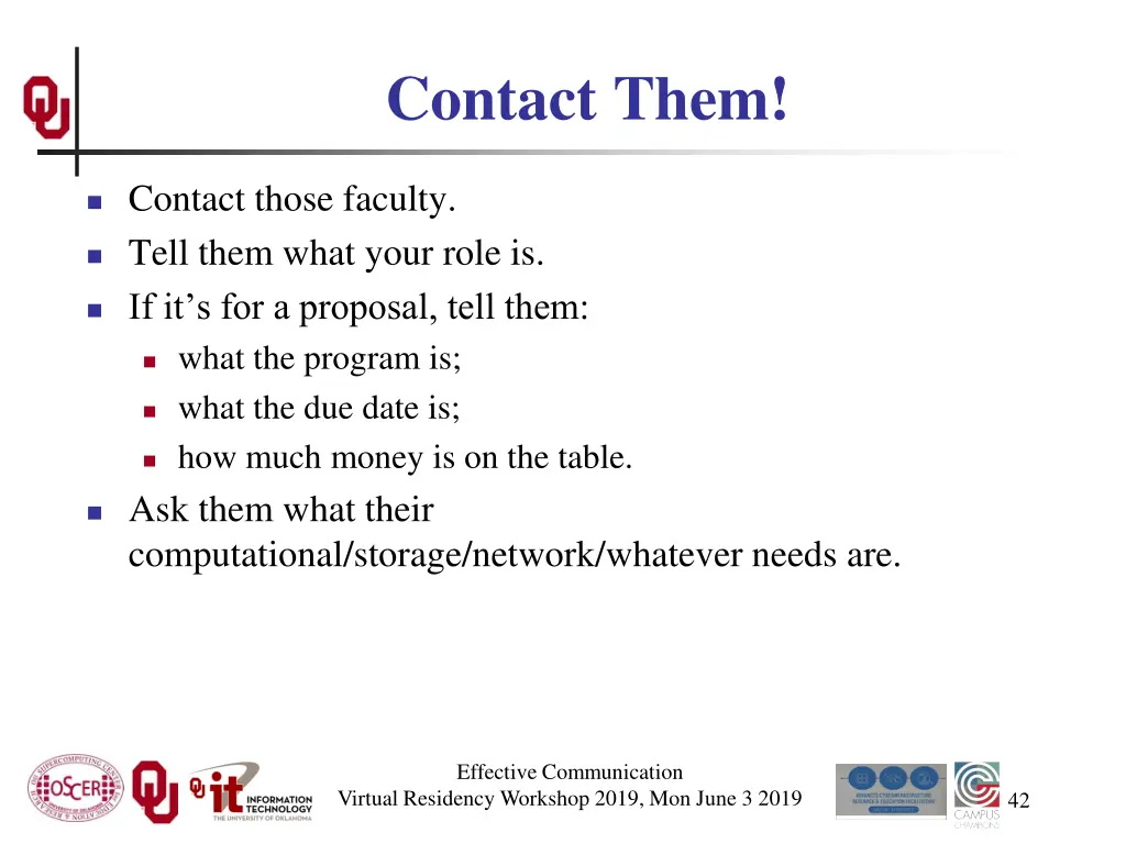contact them