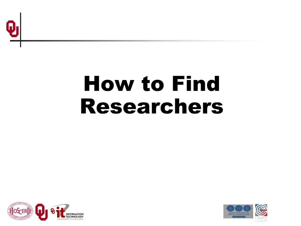 how to find researchers