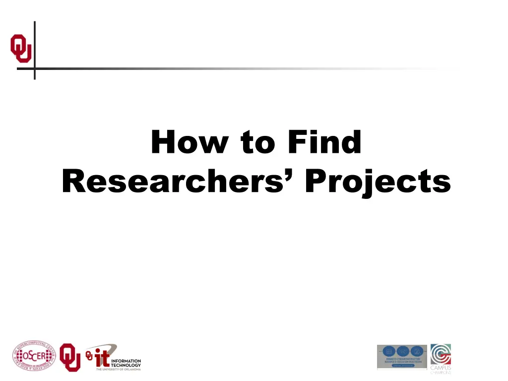 how to find researchers projects