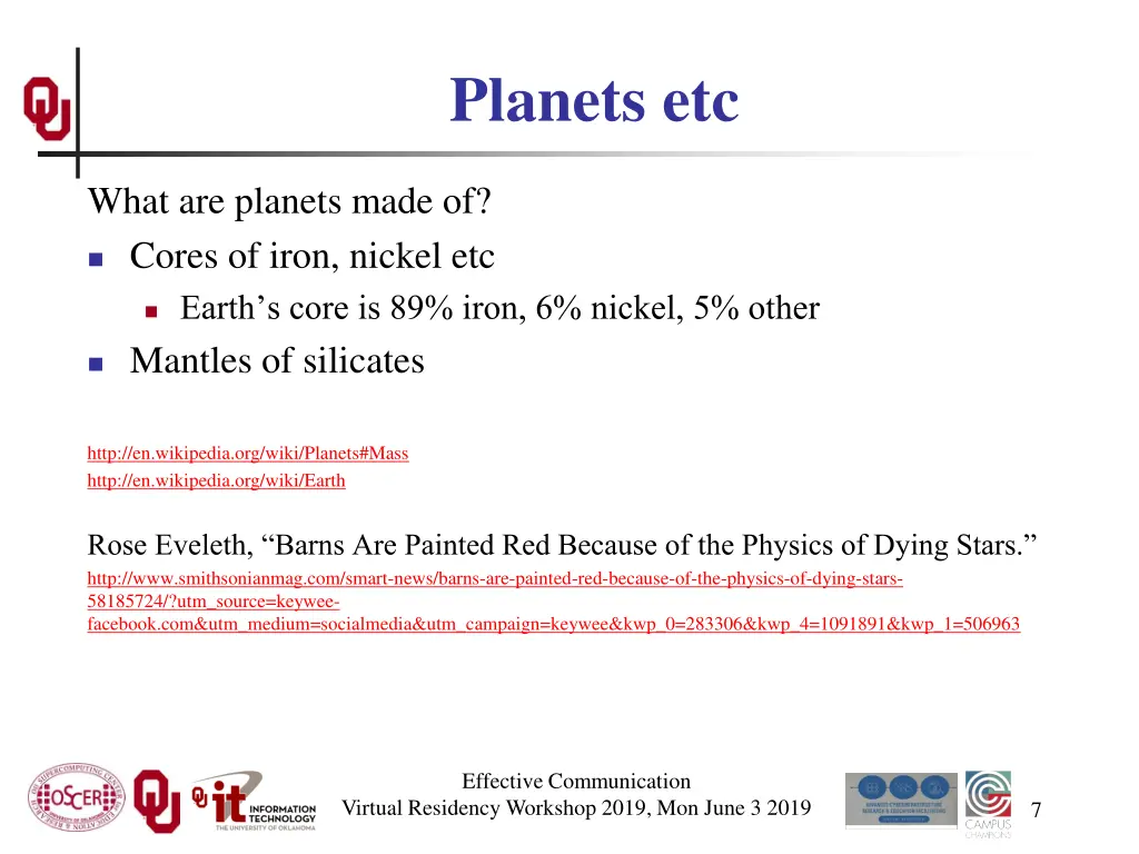 planets etc