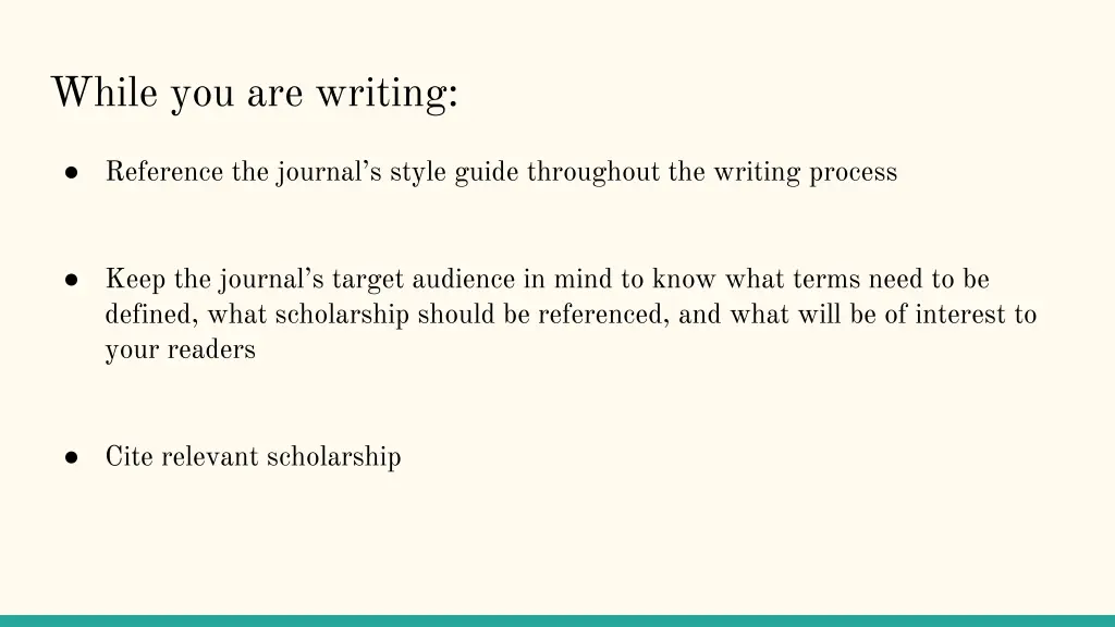 while you are writing