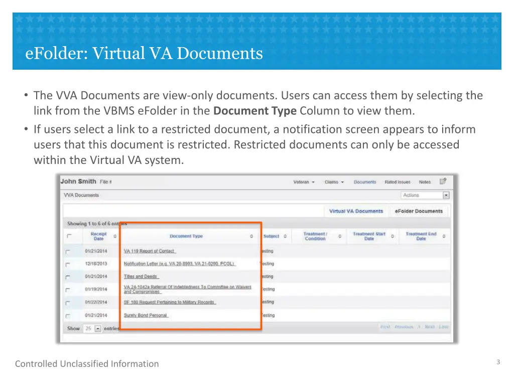 efolder virtual va documents 1