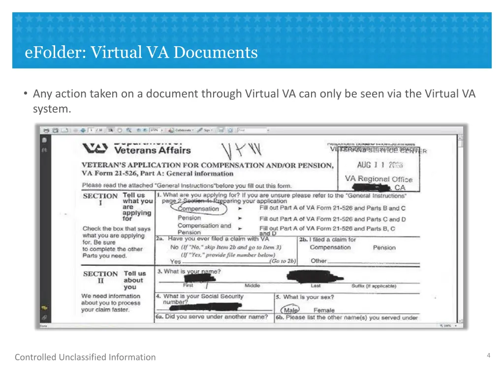 efolder virtual va documents 2
