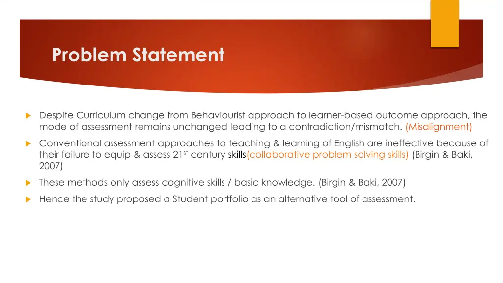 problem statement