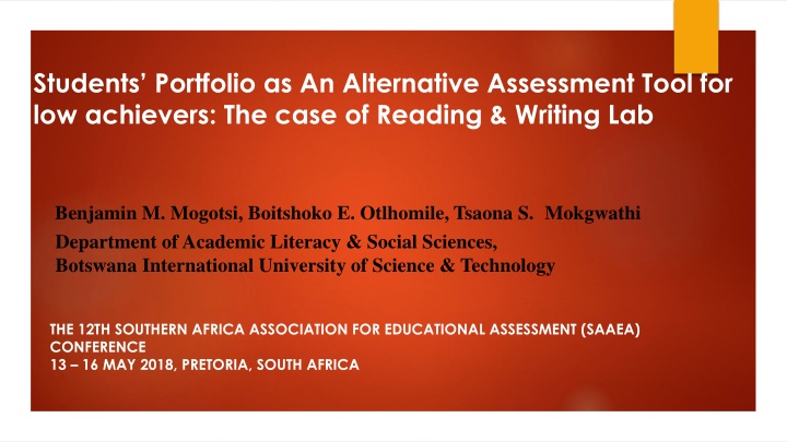 students portfolio as an alternative assessment
