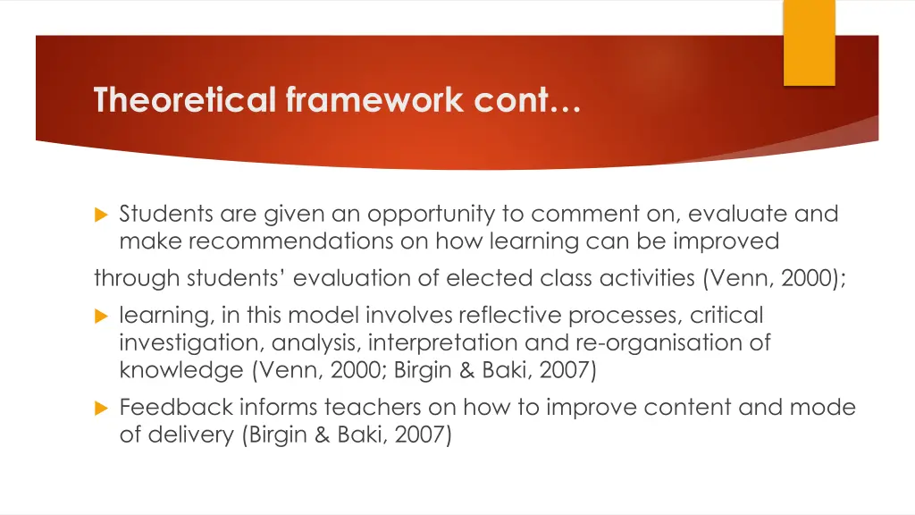 theoretical framework cont