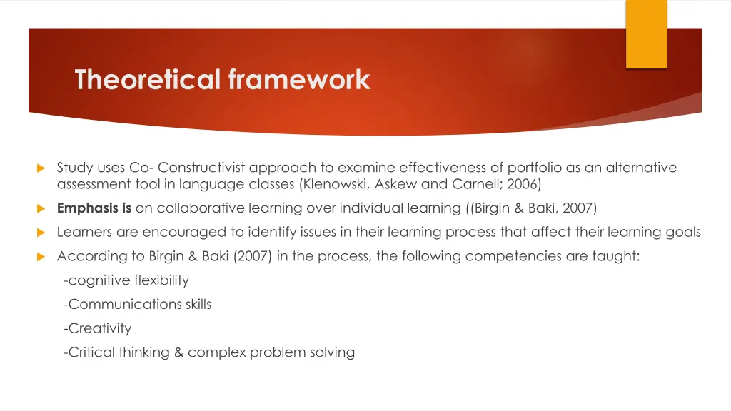theoretical framework