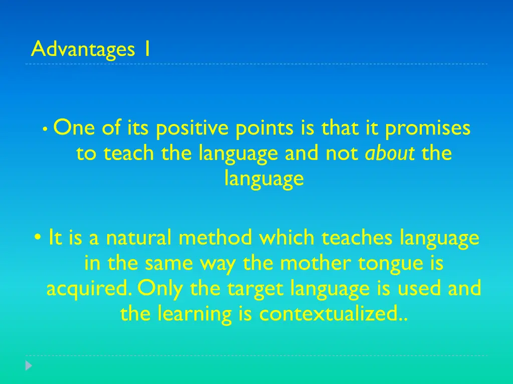 advantages 1