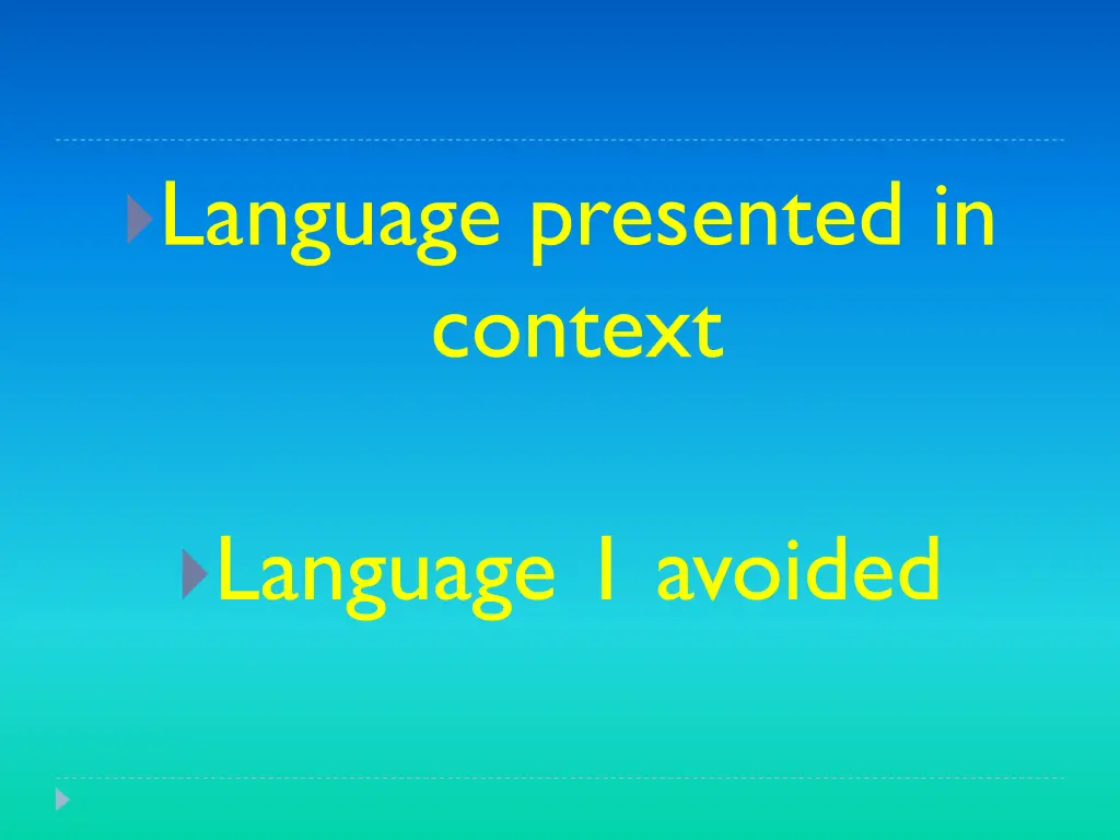 language presented in context