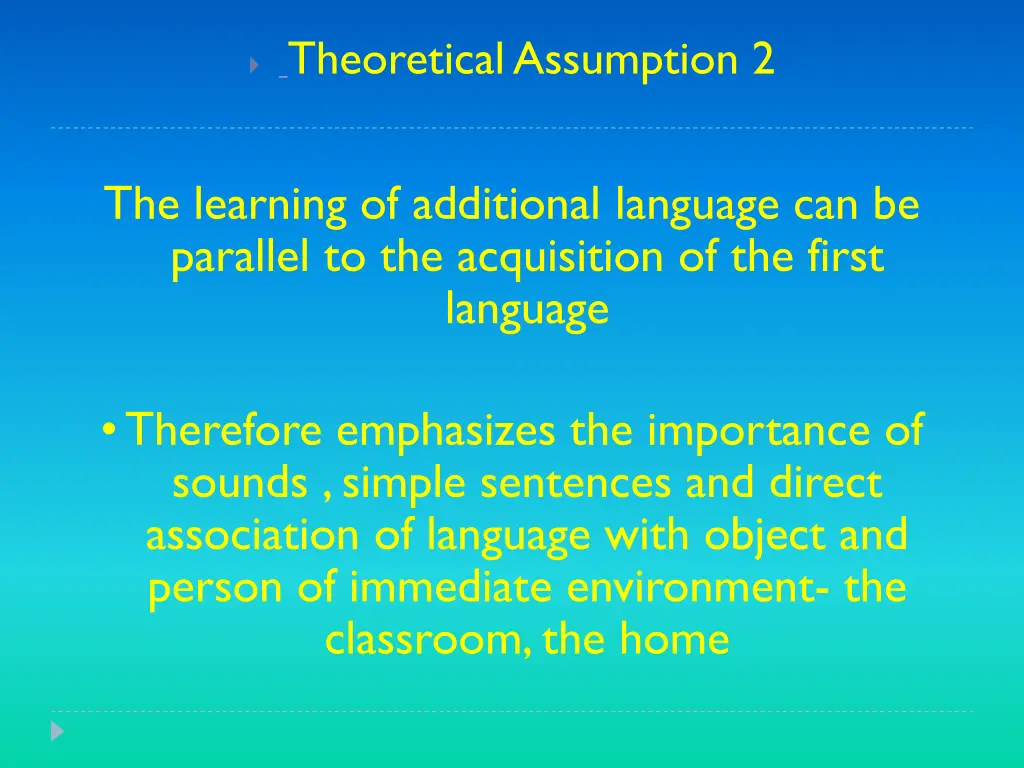 theoretical assumption 2