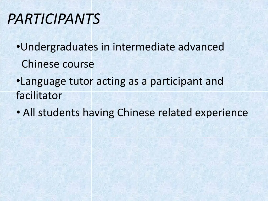 participants