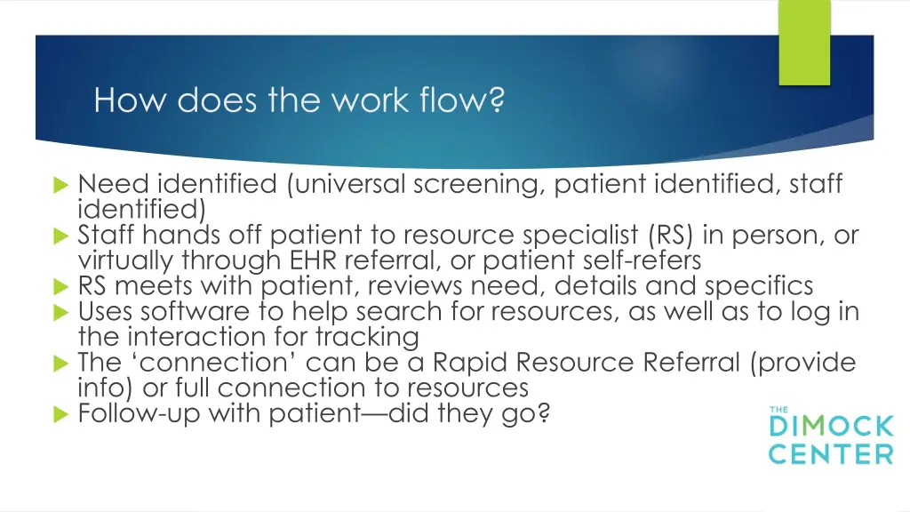 how does the work flow