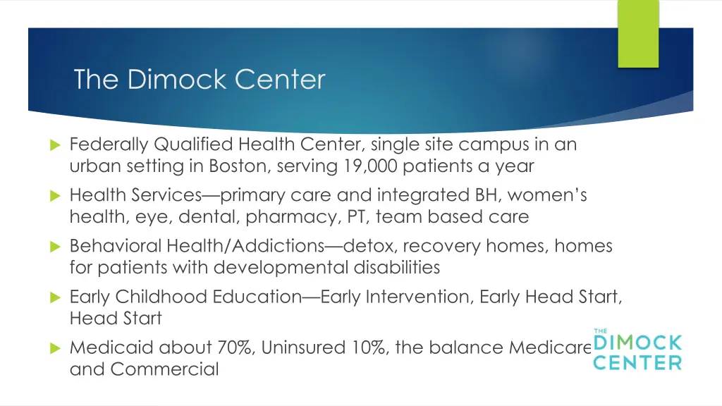 the dimock center