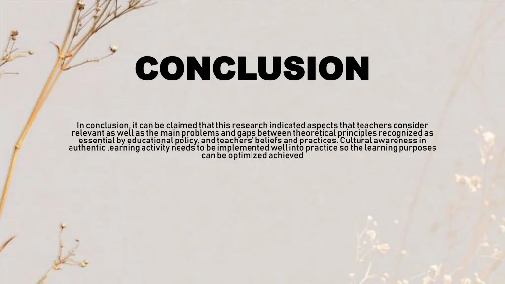 conclusion conclusion