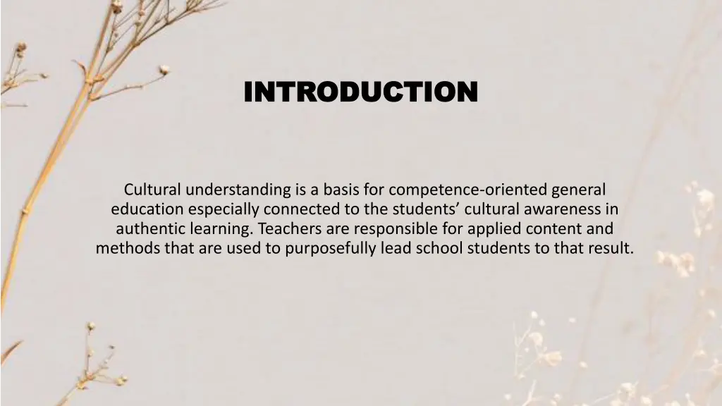 introduction introduction