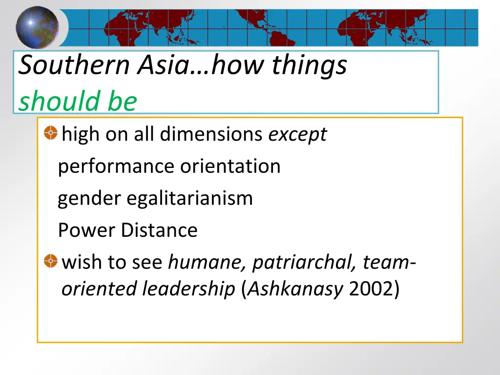 southern asia how things should be high
