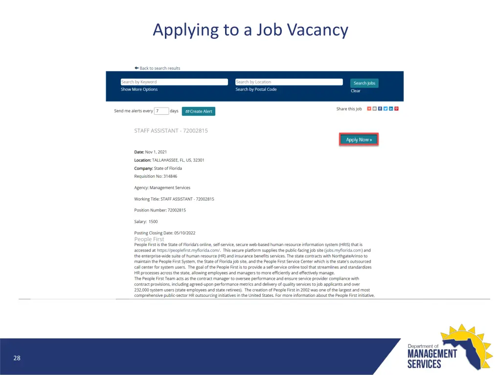 applying to a job vacancy 1