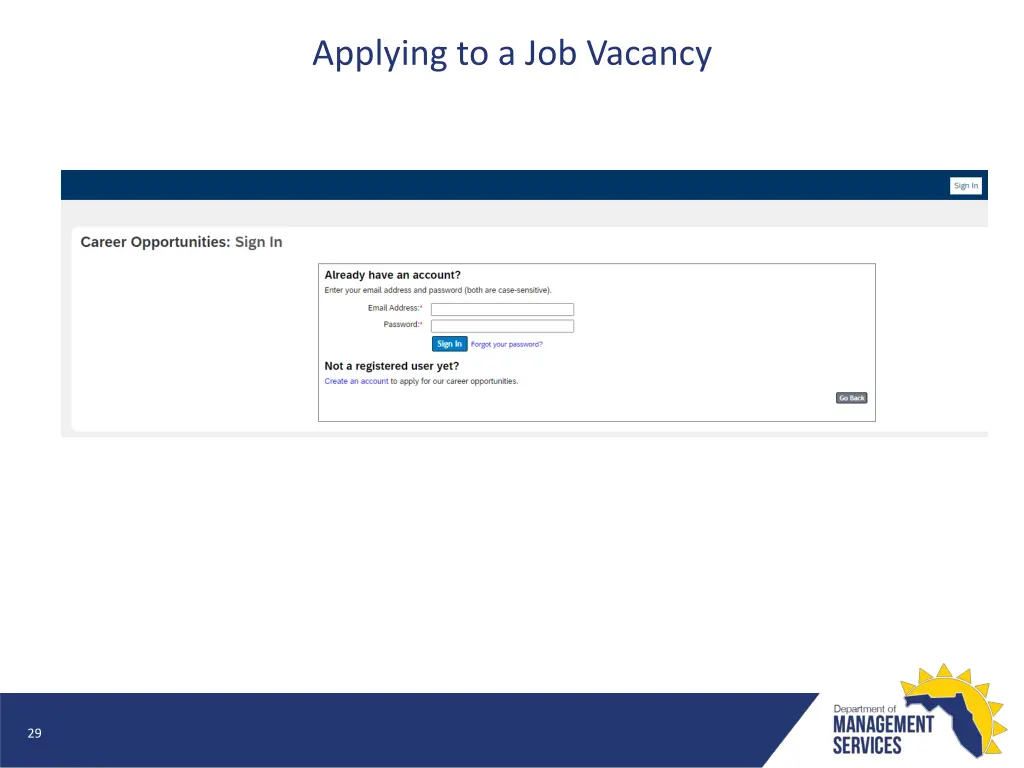 applying to a job vacancy 2