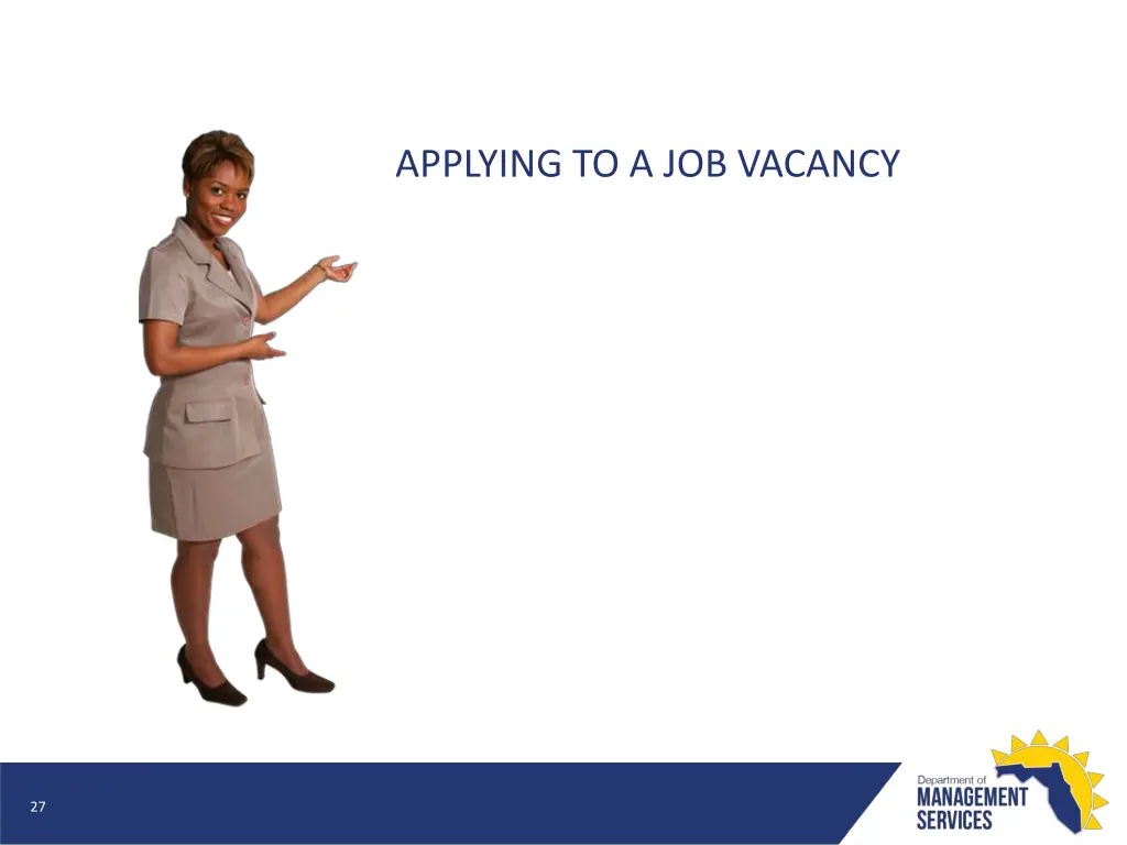 applying to a job vacancy