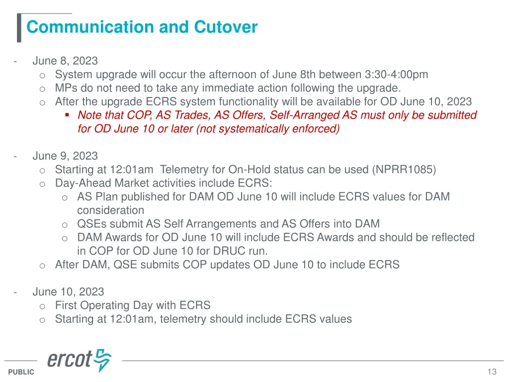 communication and cutover 1