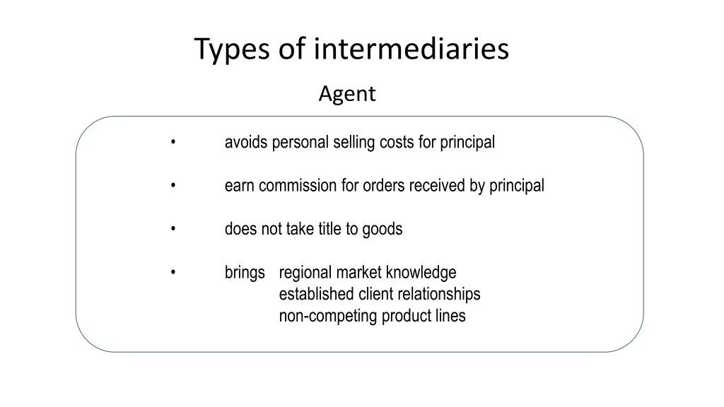 types of intermediaries