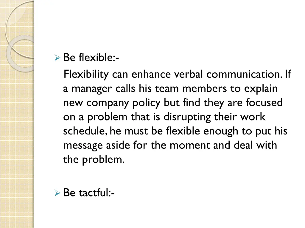 be flexible flexibility can enhance verbal