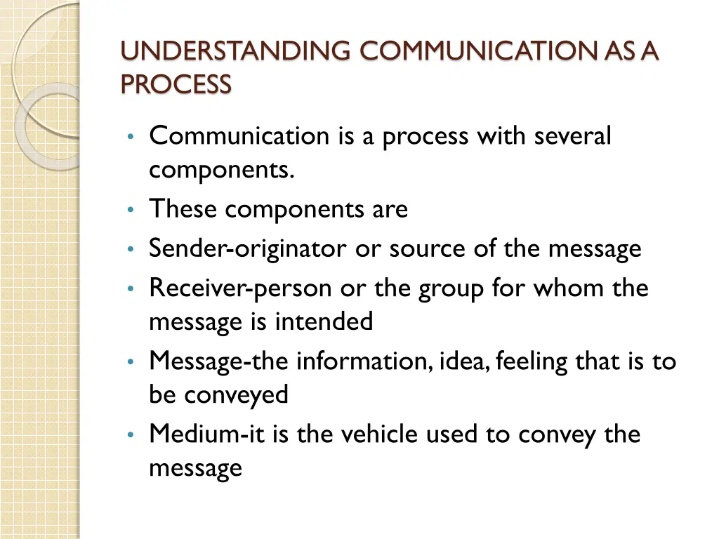 understanding communication as a process