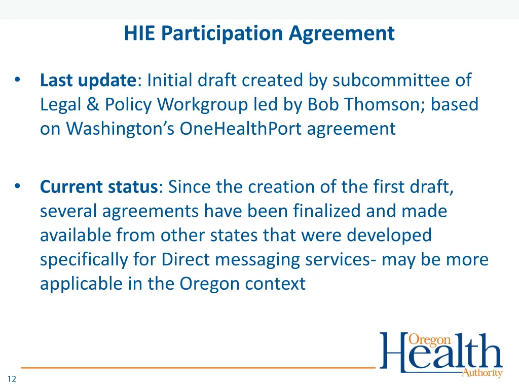 hie participation agreement
