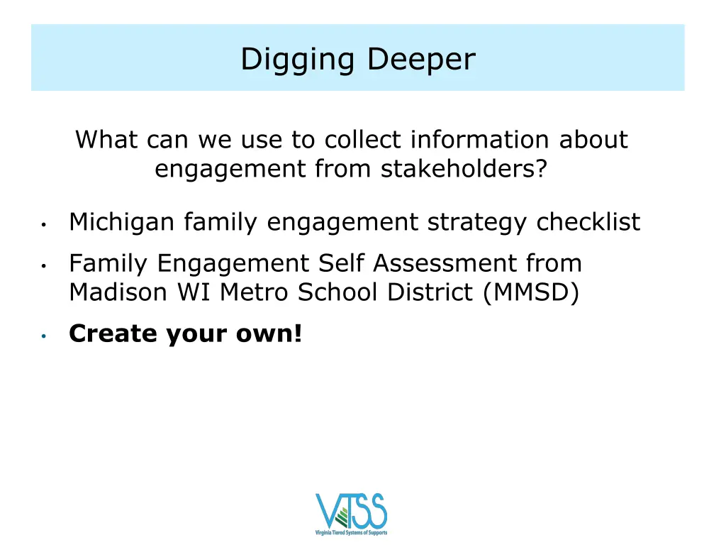 digging deeper