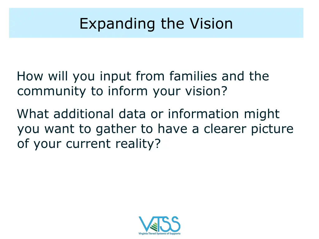 expanding the vision