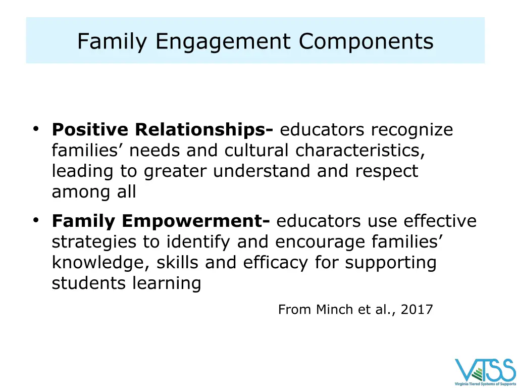 family engagement components