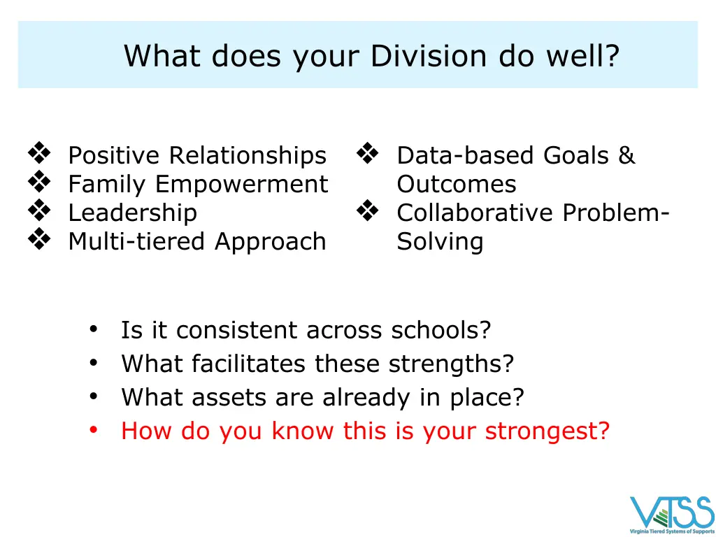 what does your division do well