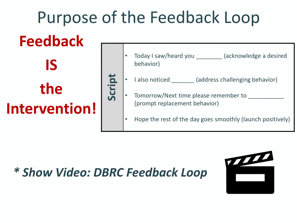 purpose of the feedback loop feedback