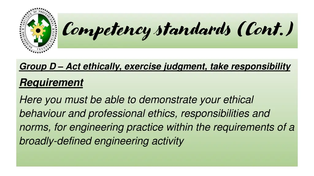competency standards cont 4