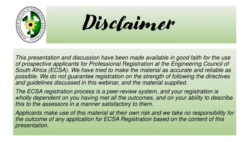 disclaimer 1