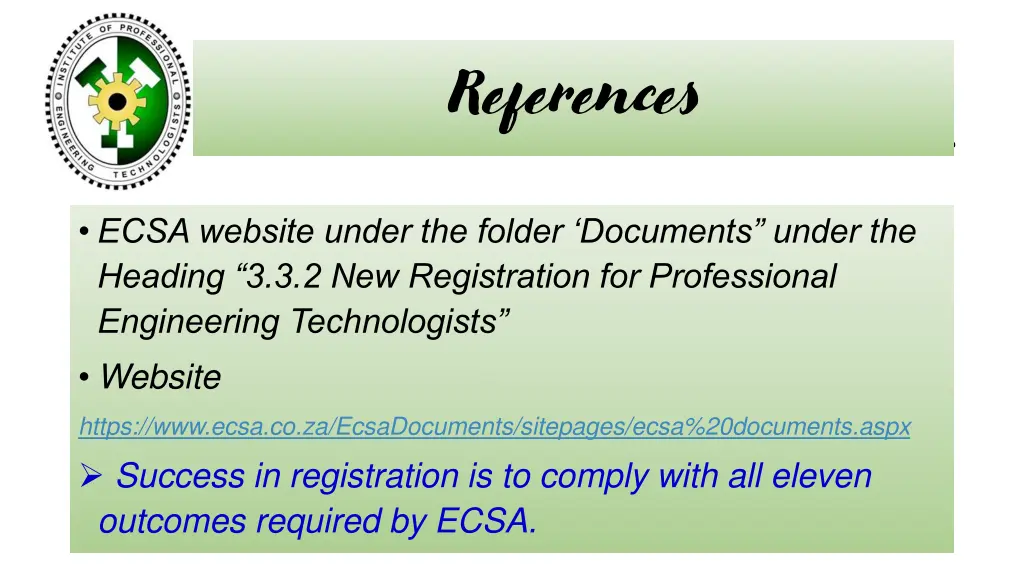 references