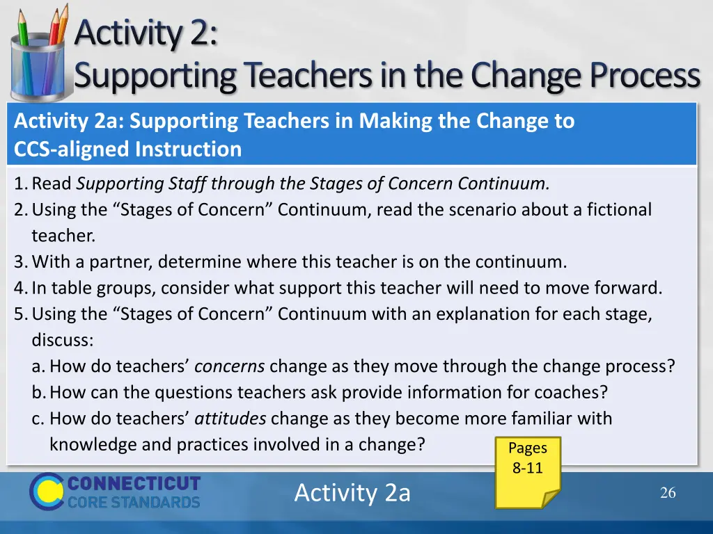 activity 2 supporting teachers in the change