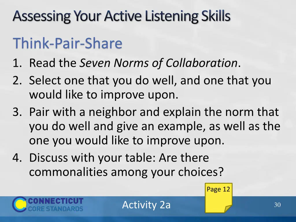 assessing your active listening skills